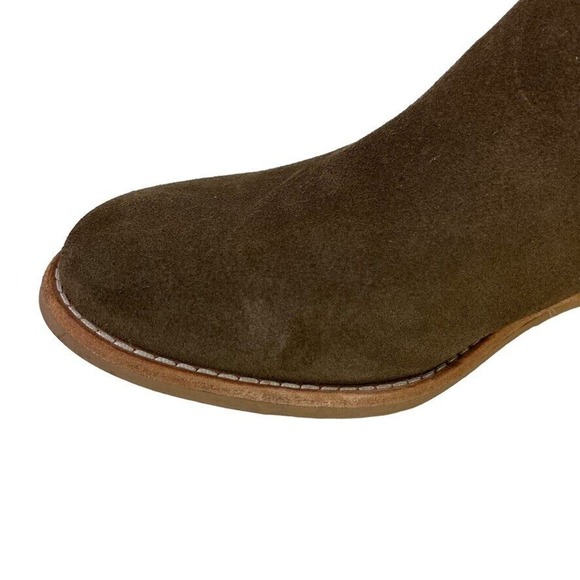 Clarks Brown Ankle Booties with Side Cutouts - Picture 5 of 16